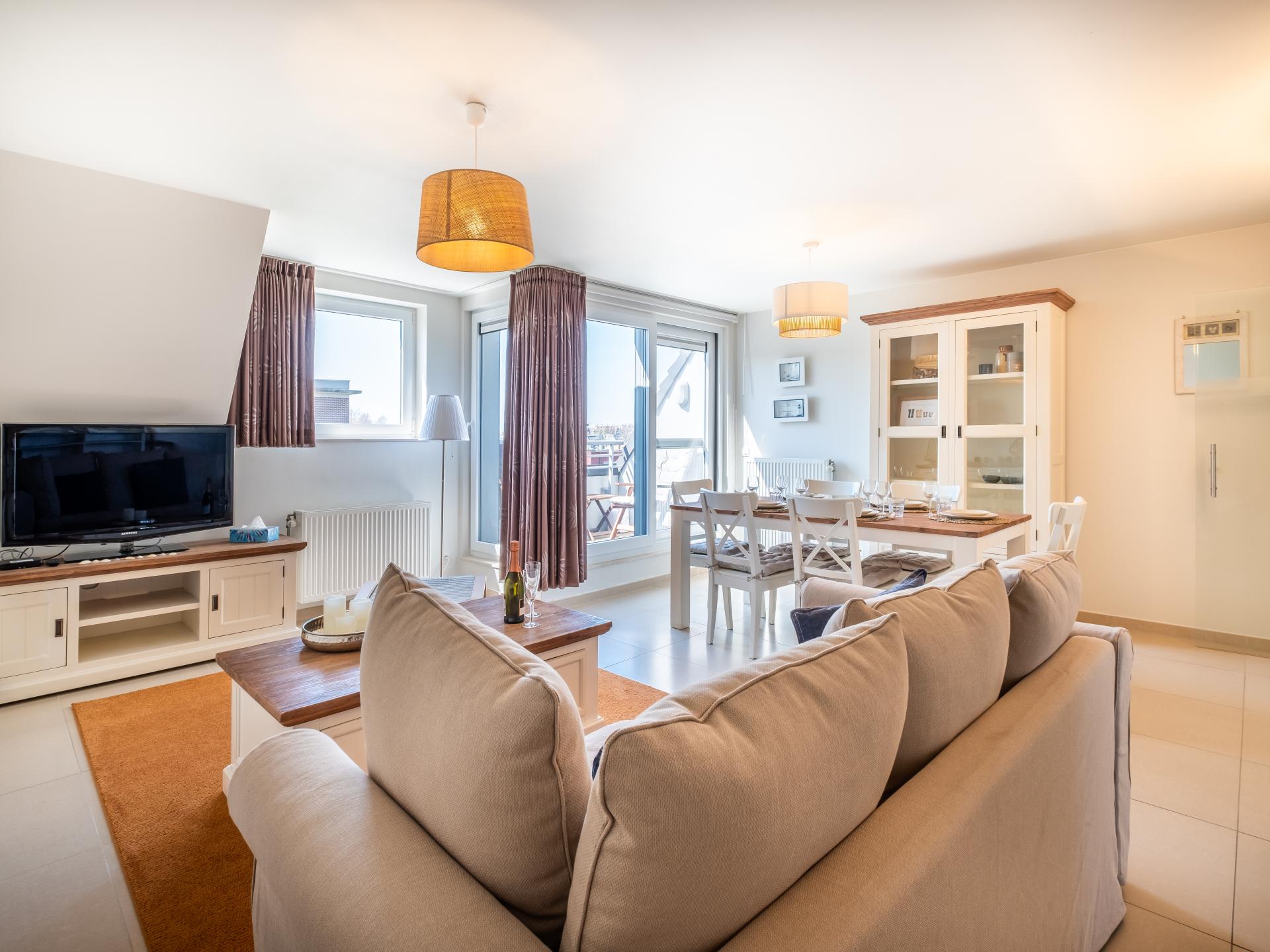 Duplex appartement in hartje Koksijde, 700 m van zee (6 pers.) - foto 2