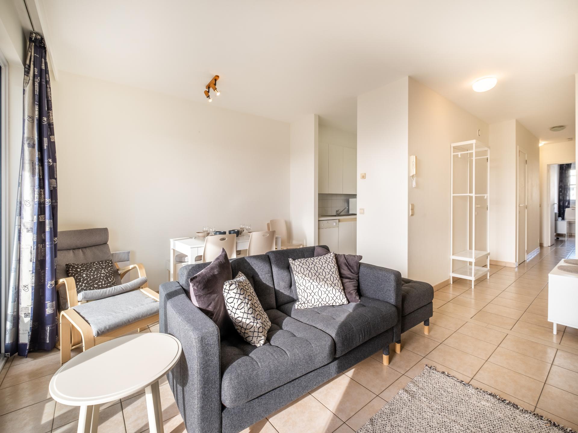 Zonnig appartement voor 6 op 150m van strand en centrum Sint-Idesbald - foto 12