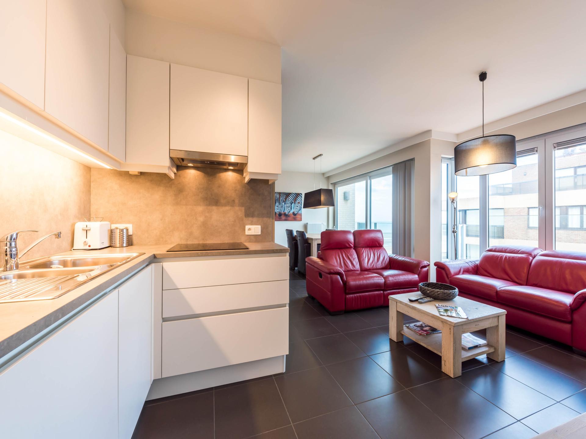 In het centrum: modern 4-persoons appartement aan zee in Koksijde - foto 4