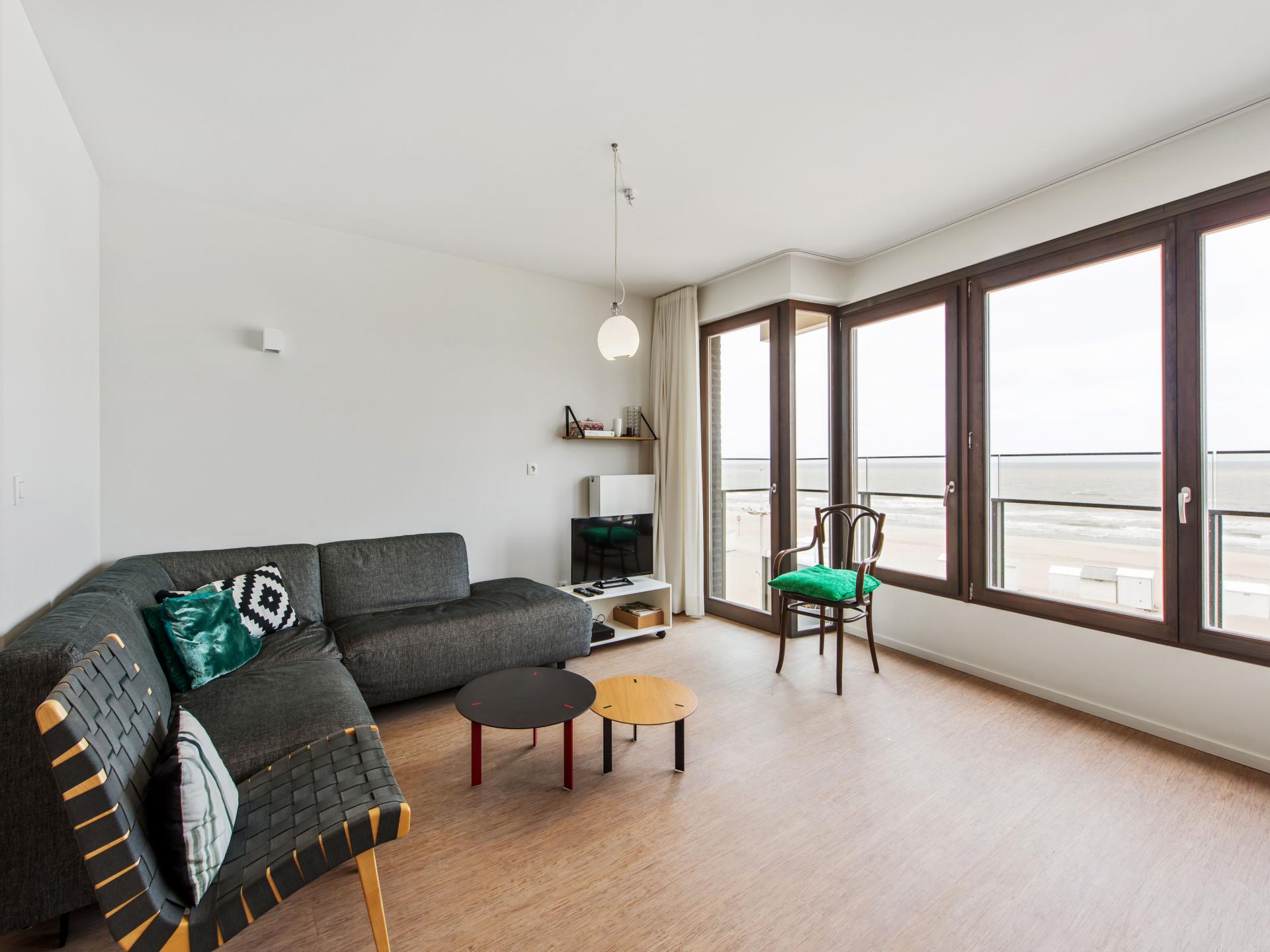 Frontaal zeezicht appartement op de Zeedijk met garage, 20m van strand - foto 2