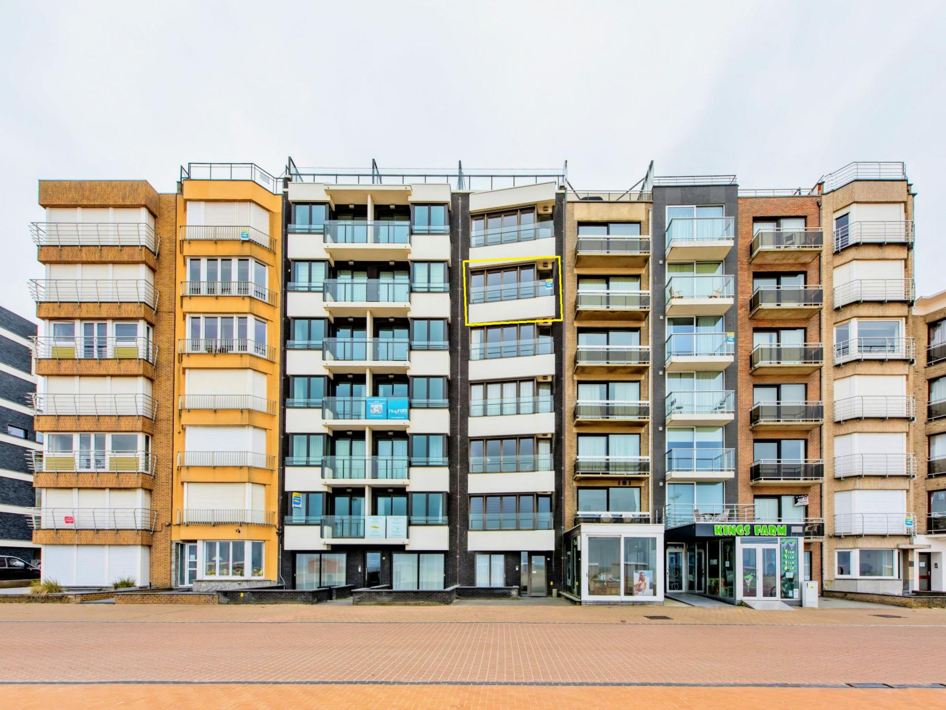 Frontaal zeezicht appartement op Zeedijk met garage, 10m van strand - foto 14