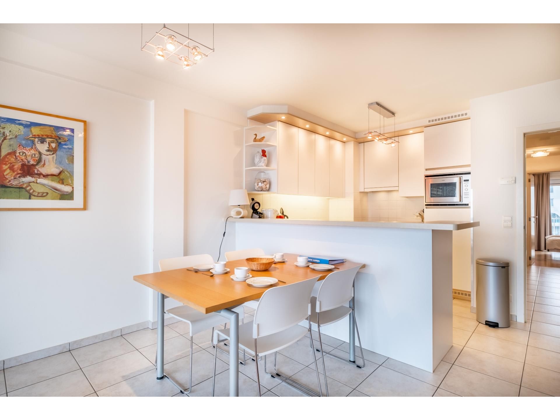 Licht appartement op de zeedijk met frontaal zeezicht voor 4 personen - foto 9