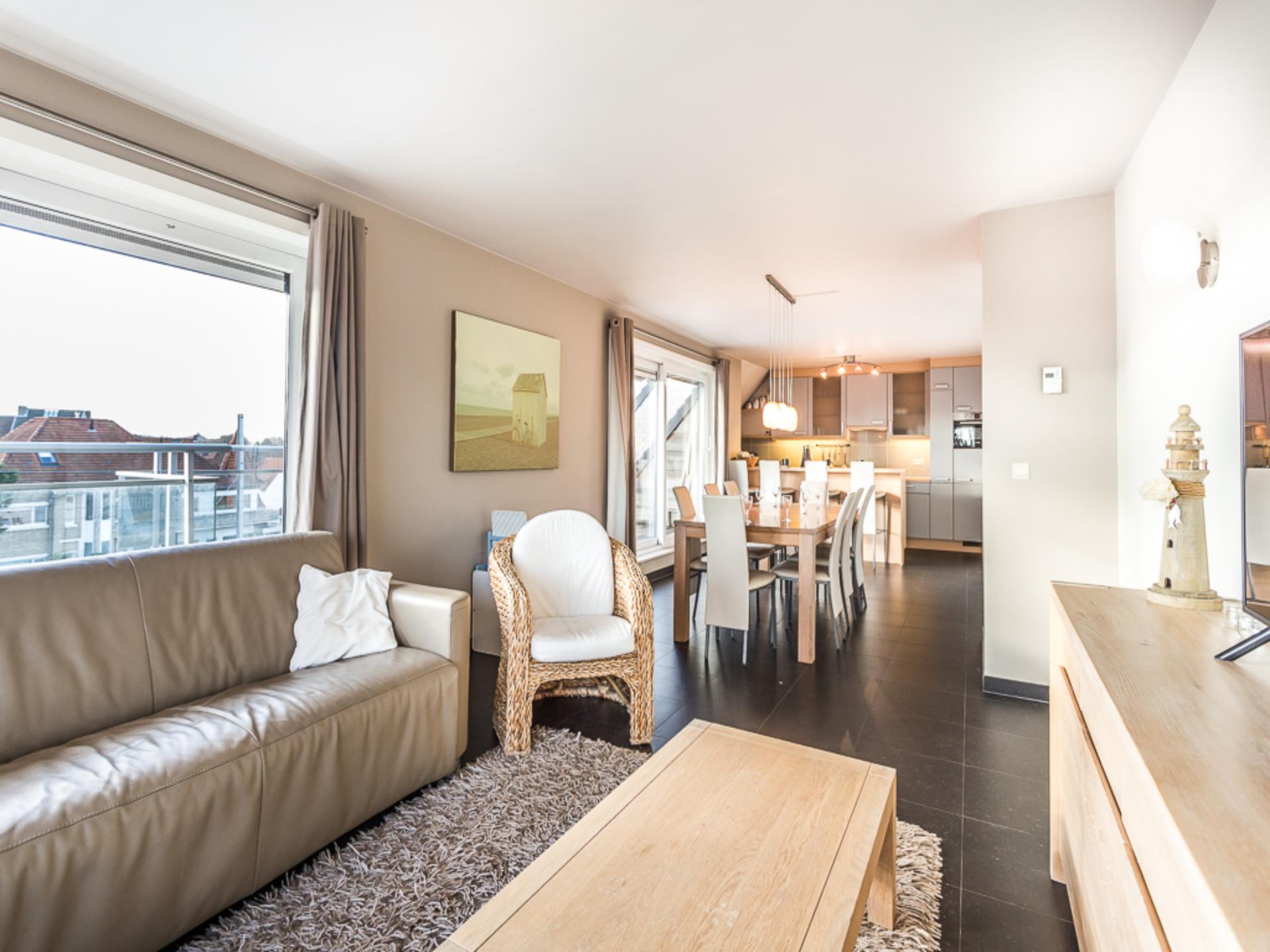 Op 350 m van zee: modern 6-persoons penthouse in Koksijde - foto 7