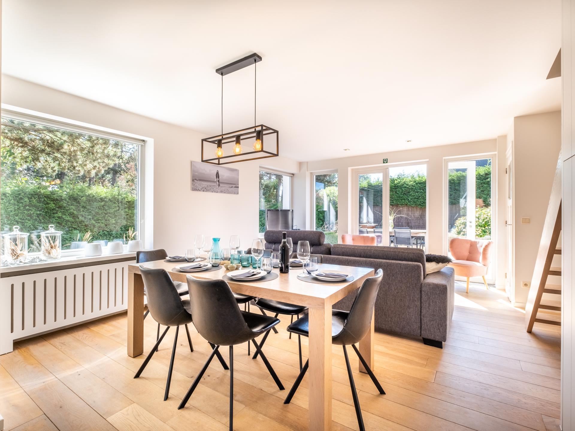 Stijlvol vakantiehuis voor 8 in Koksijde, 700m van zee met tuin & spa - foto 4