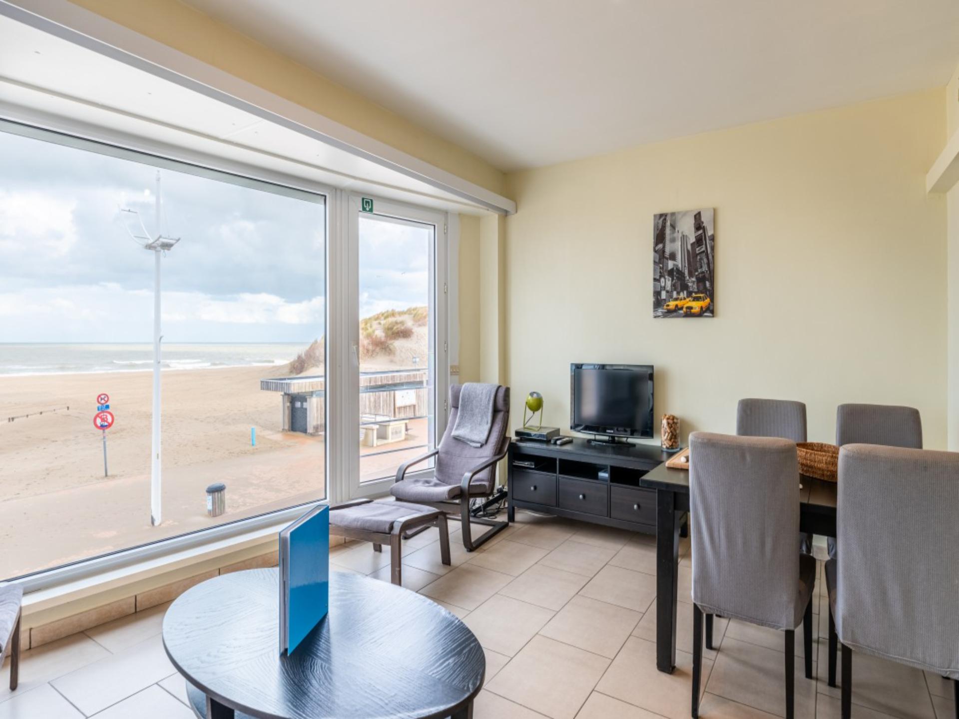 Frontaal zeezicht appartement voor 6 op de zeedijk van Koksijde - foto 1