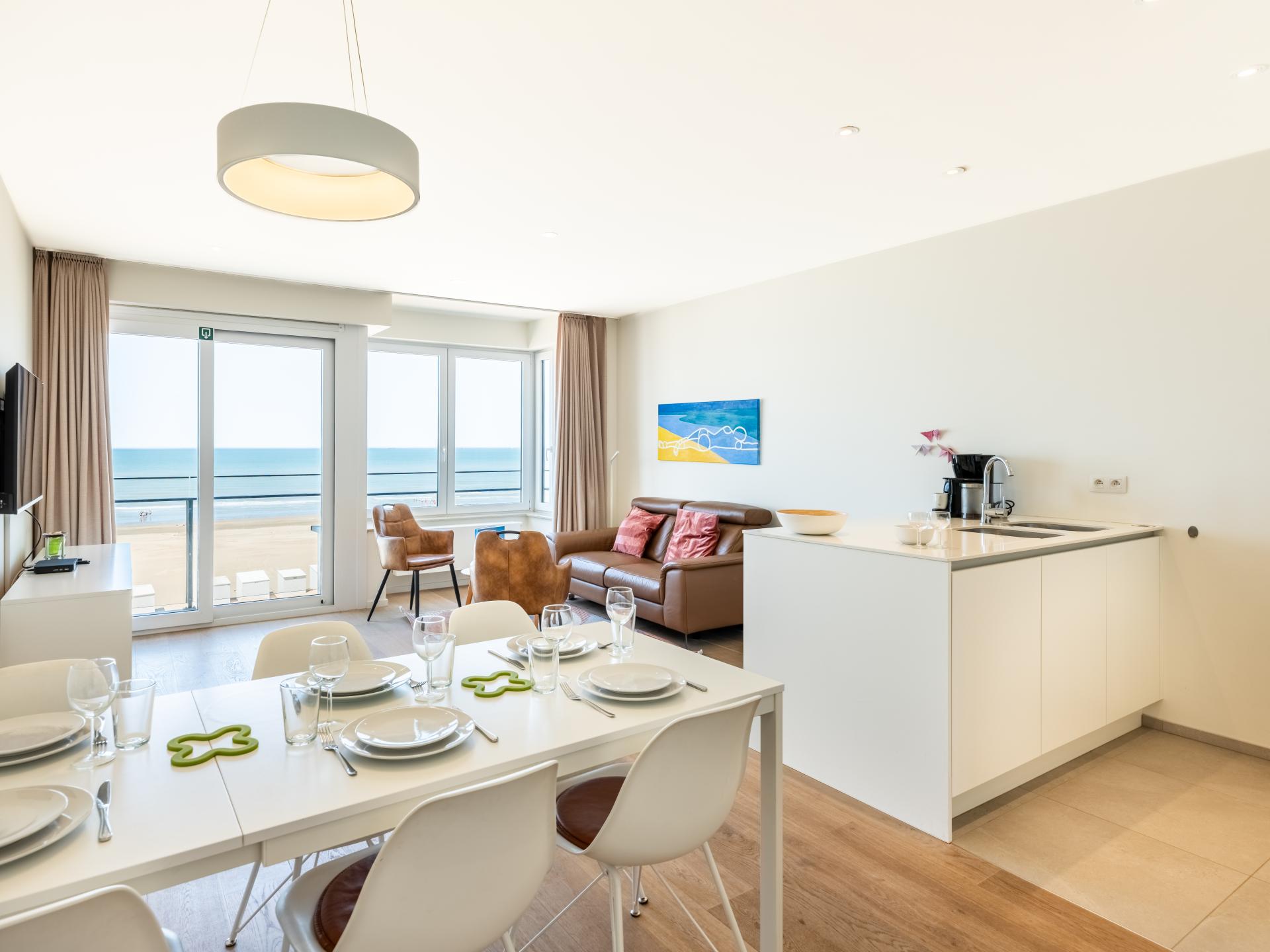 5-persoons luxe appartement met frontaal zeezicht in Koksijde - foto 2