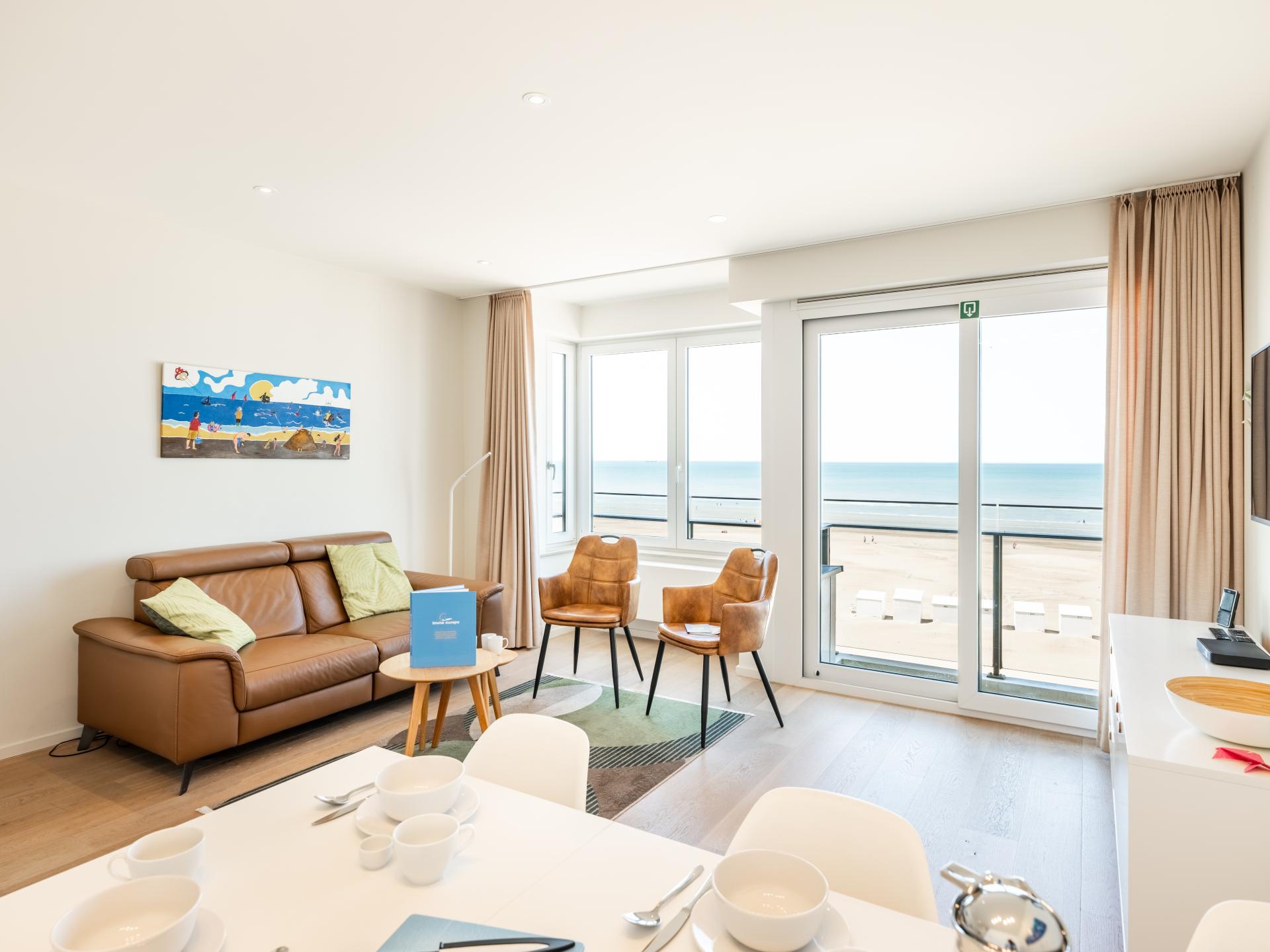 Frontaal zeezicht appartement op 10 meter van het strand in Koksijde - foto 1