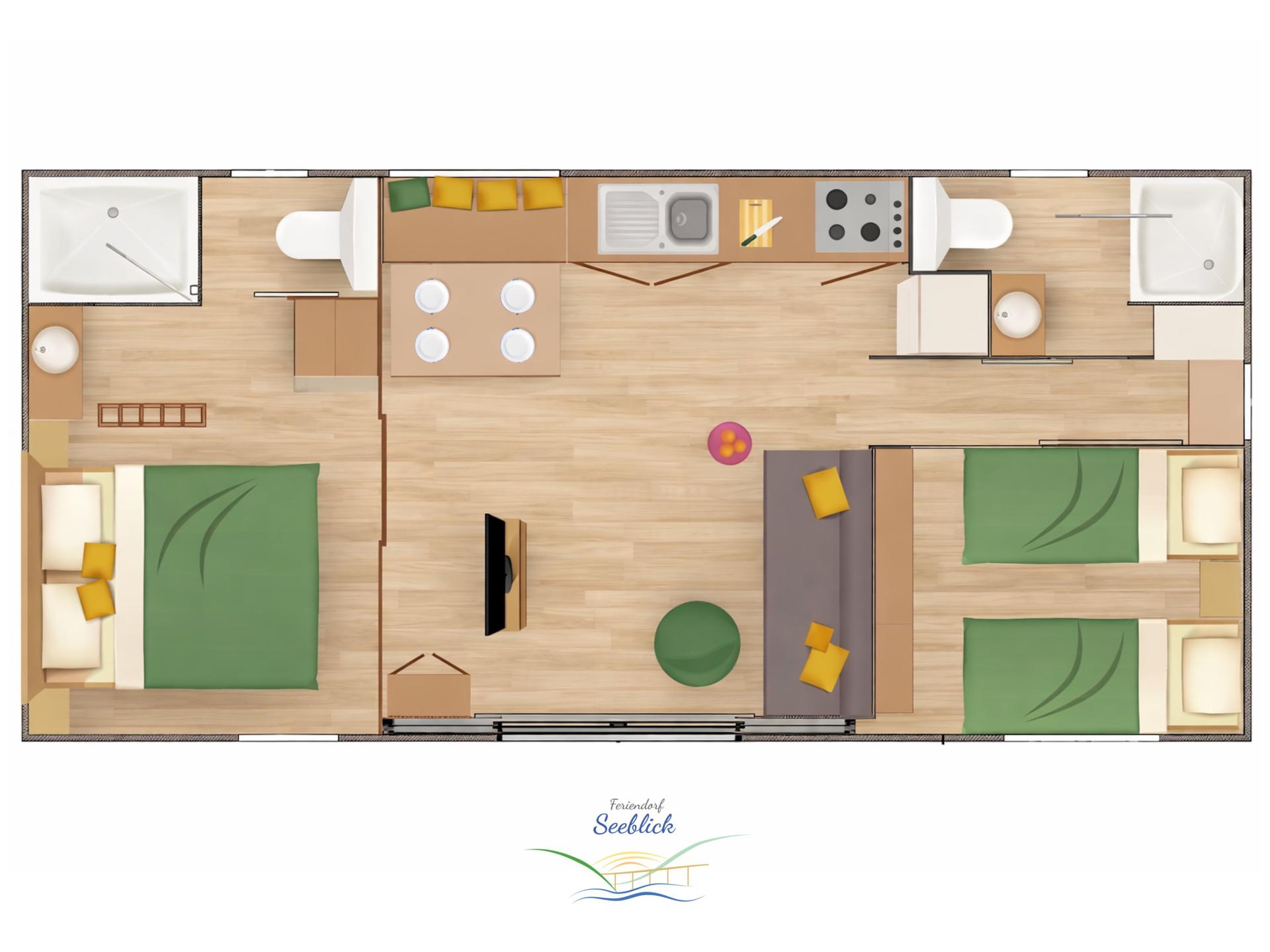 Tiny House aan het Eixendorfermeer – 4 personen, 2 badkamers, vrijstaand - foto 26