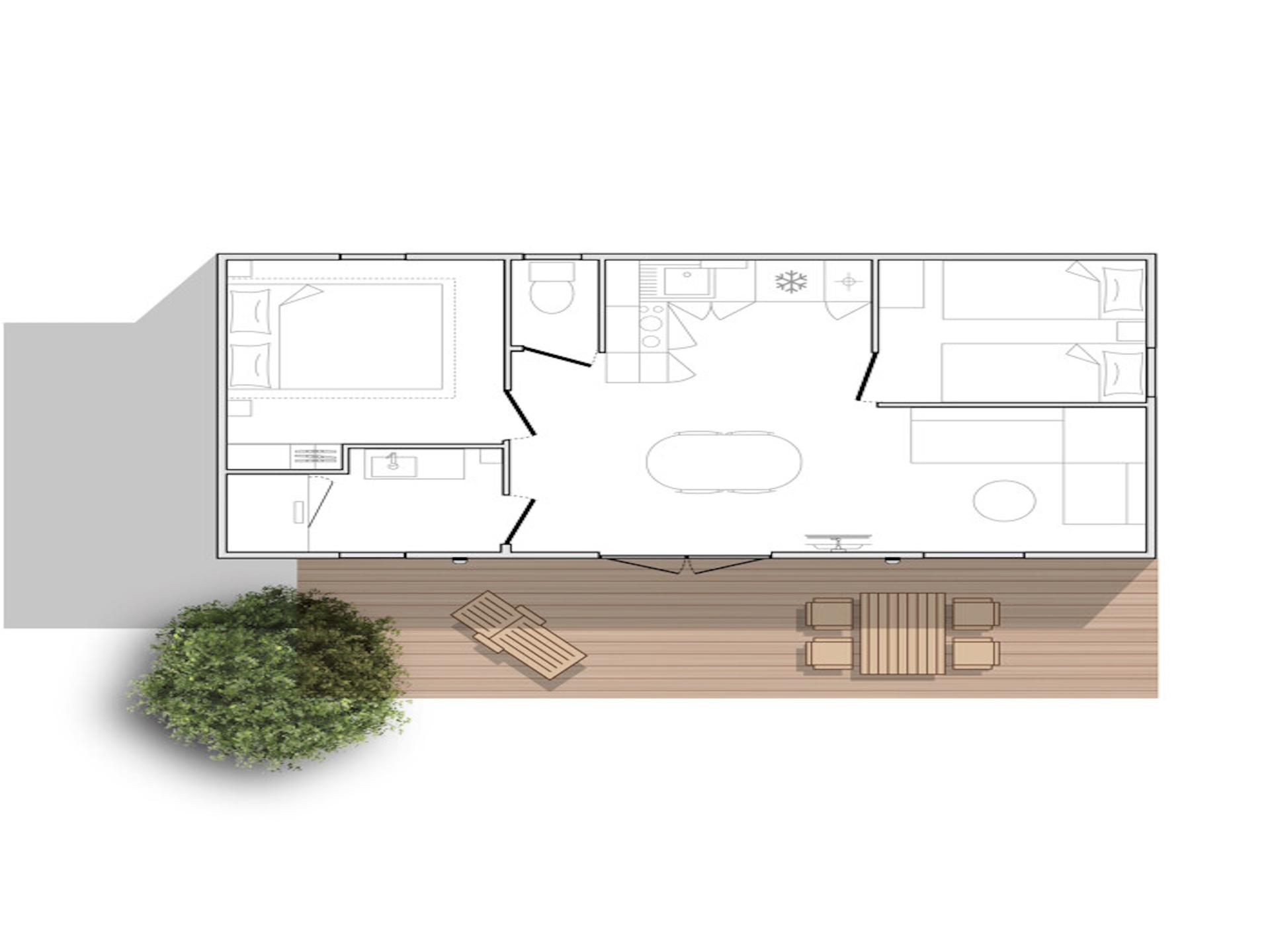 Chalet op kindvriendelijke camping op 90m van centrum Westerland - foto 11