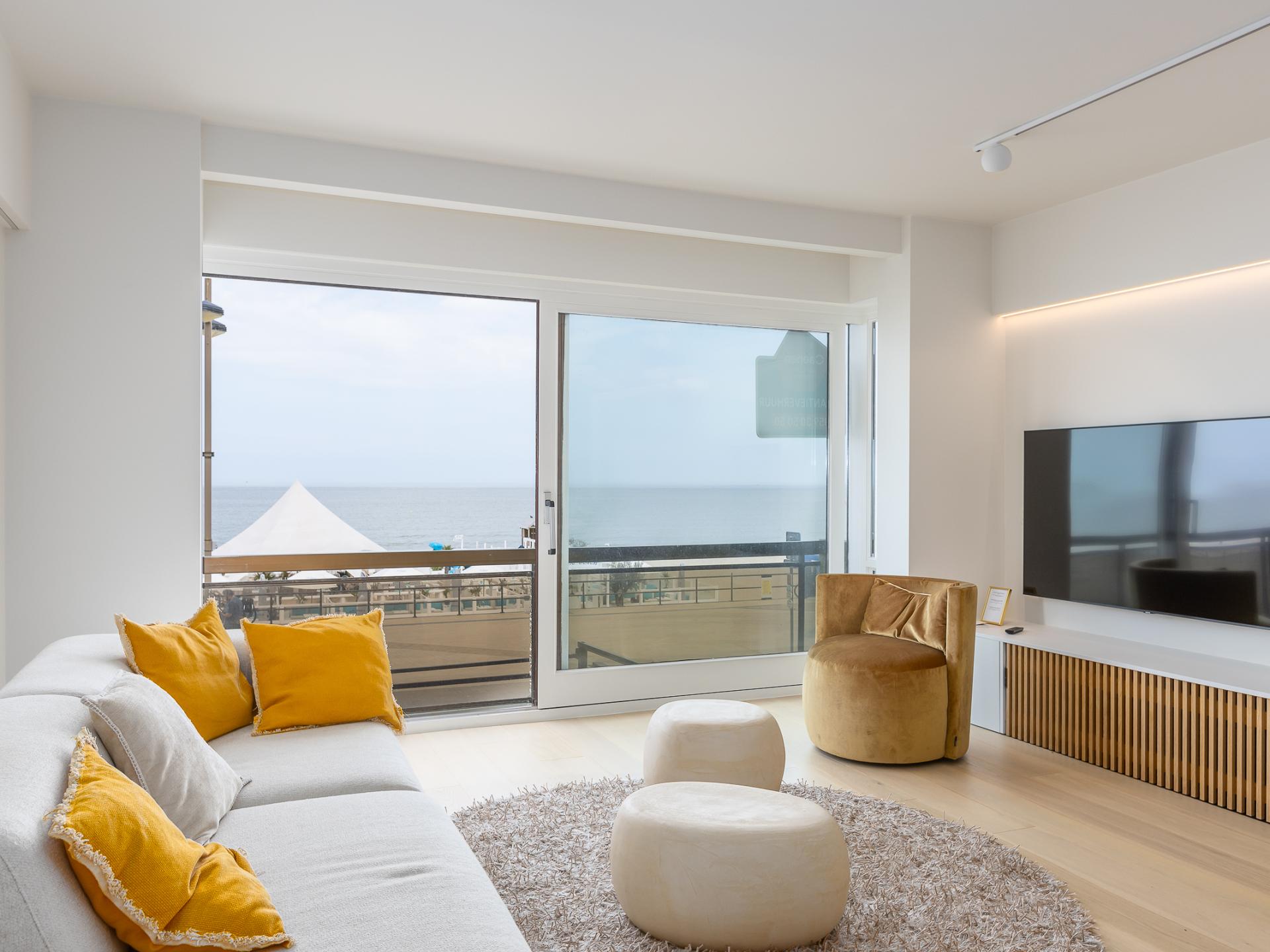 Frontaal zeezicht appartement voor 5 op 10 meter van het strand in Middelkerke - foto 2
