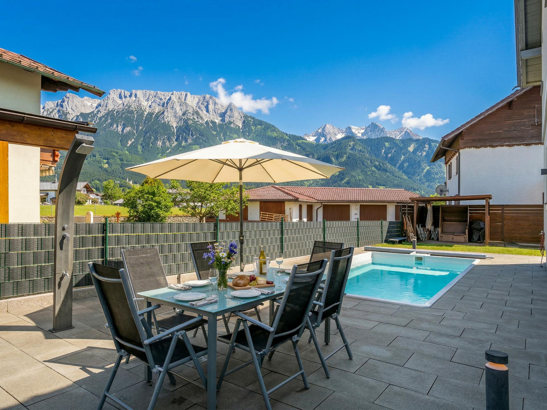 Vrijstaand chalet in Ebbs met privézwembad, sauna en uitzicht op de Alpen - foto 37