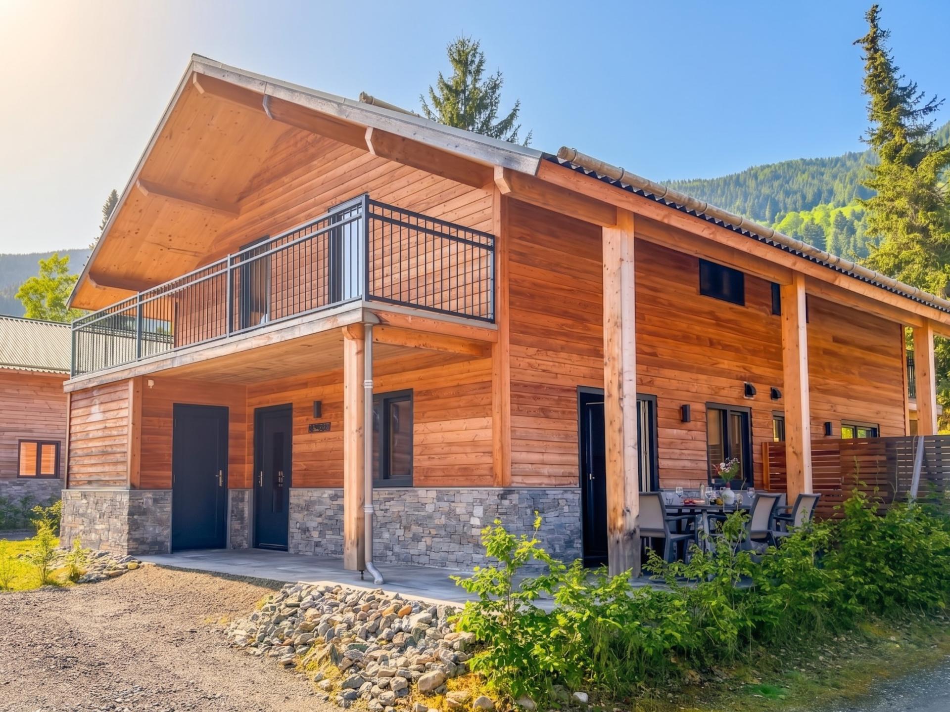 Chalet met sauna en panoramisch uitzicht op meer en bergen in Kärnten - foto 1