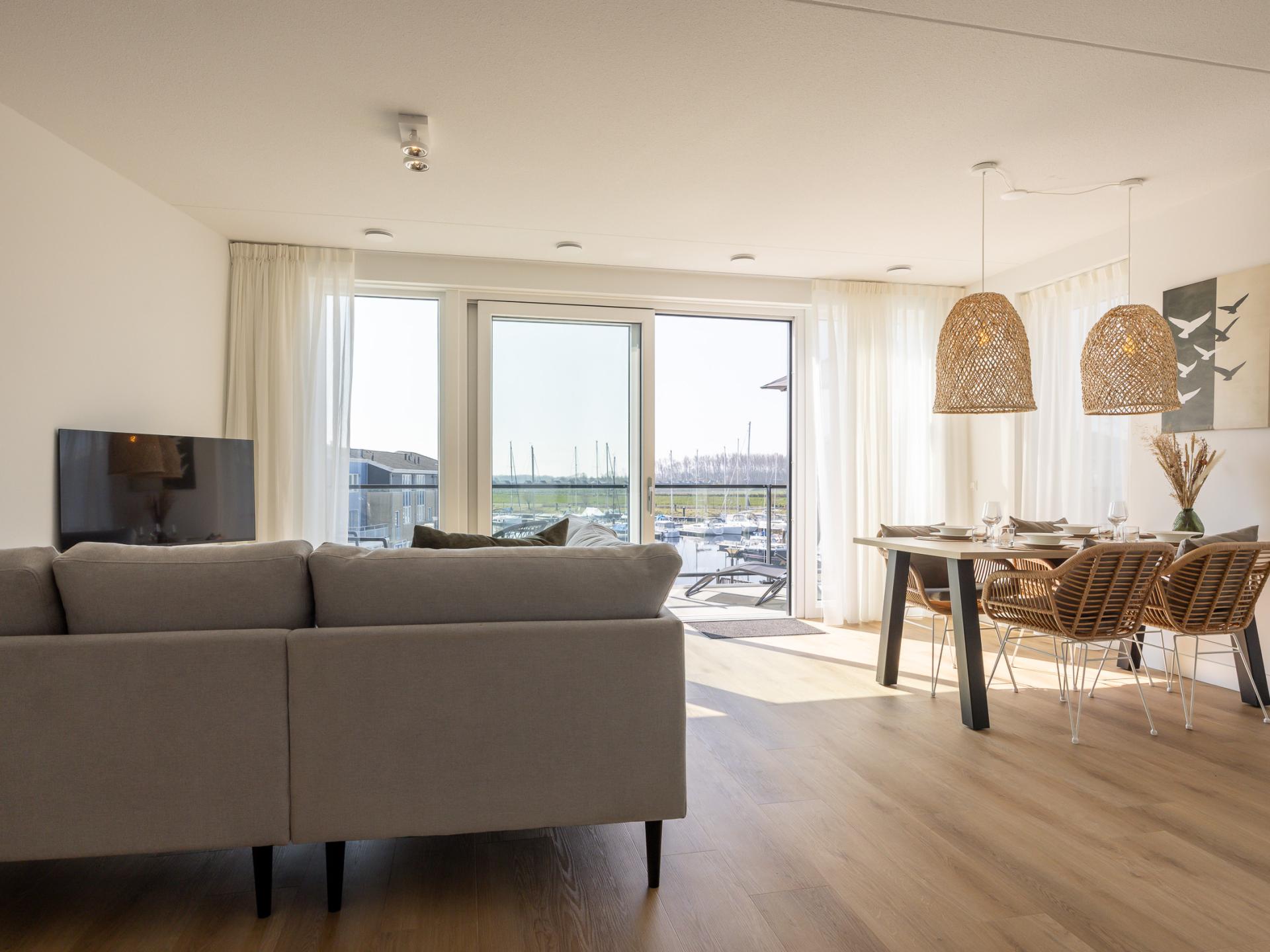 Havenappartement Kortgene met Sunshower en panoramisch uitzicht op het Veerse Meer - foto 14