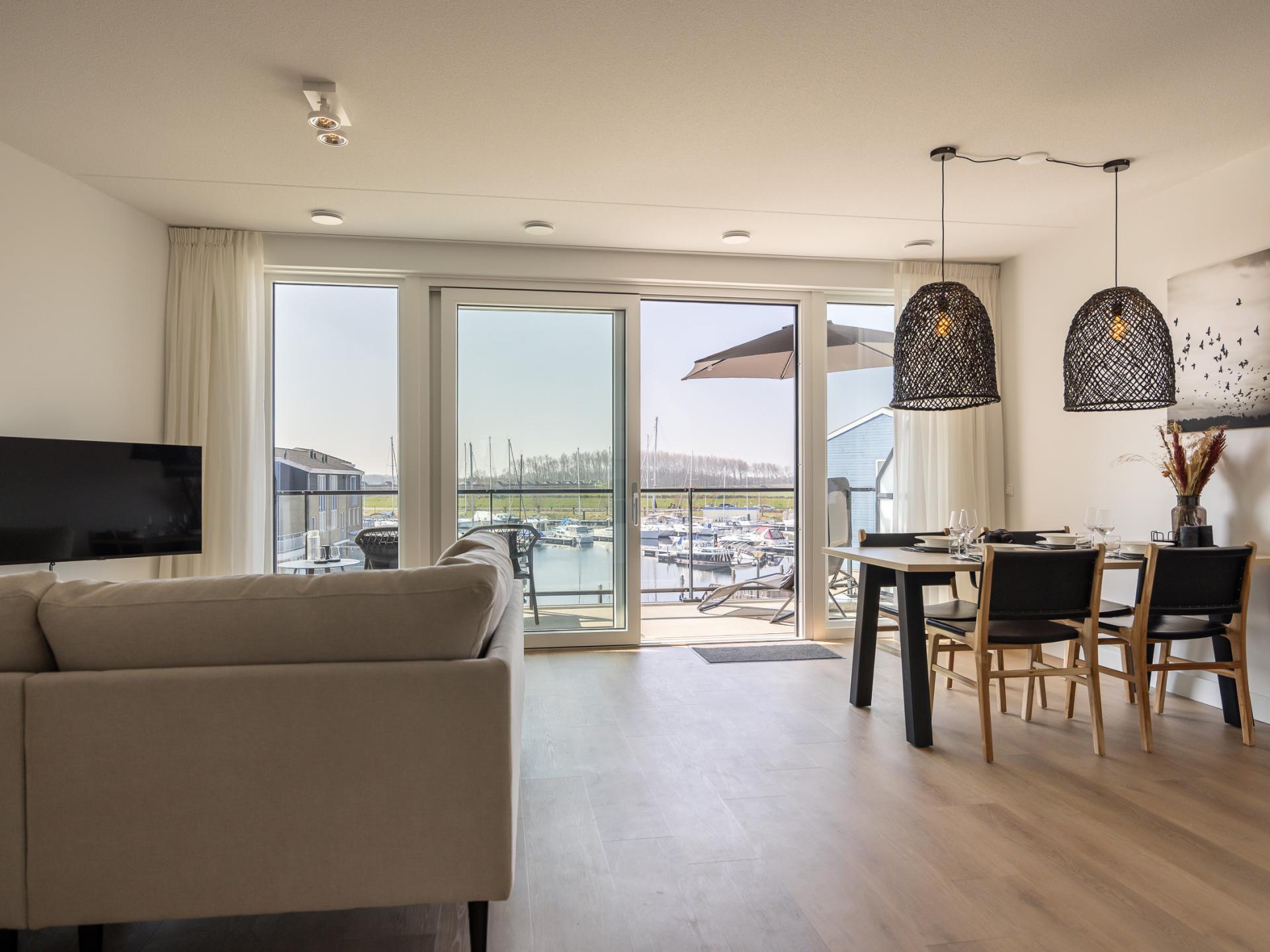 Stijlvol havenappartement met balkon en Sunshower in Kortgene - foto 15