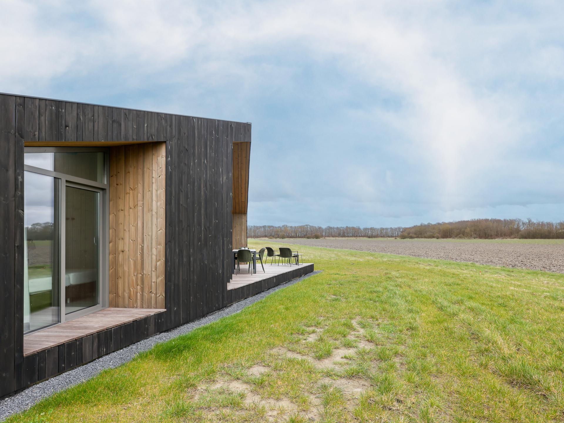Vrijstaand natuurhuis in Zeeuws polderlandschap met uitzicht over de velden - foto 31
