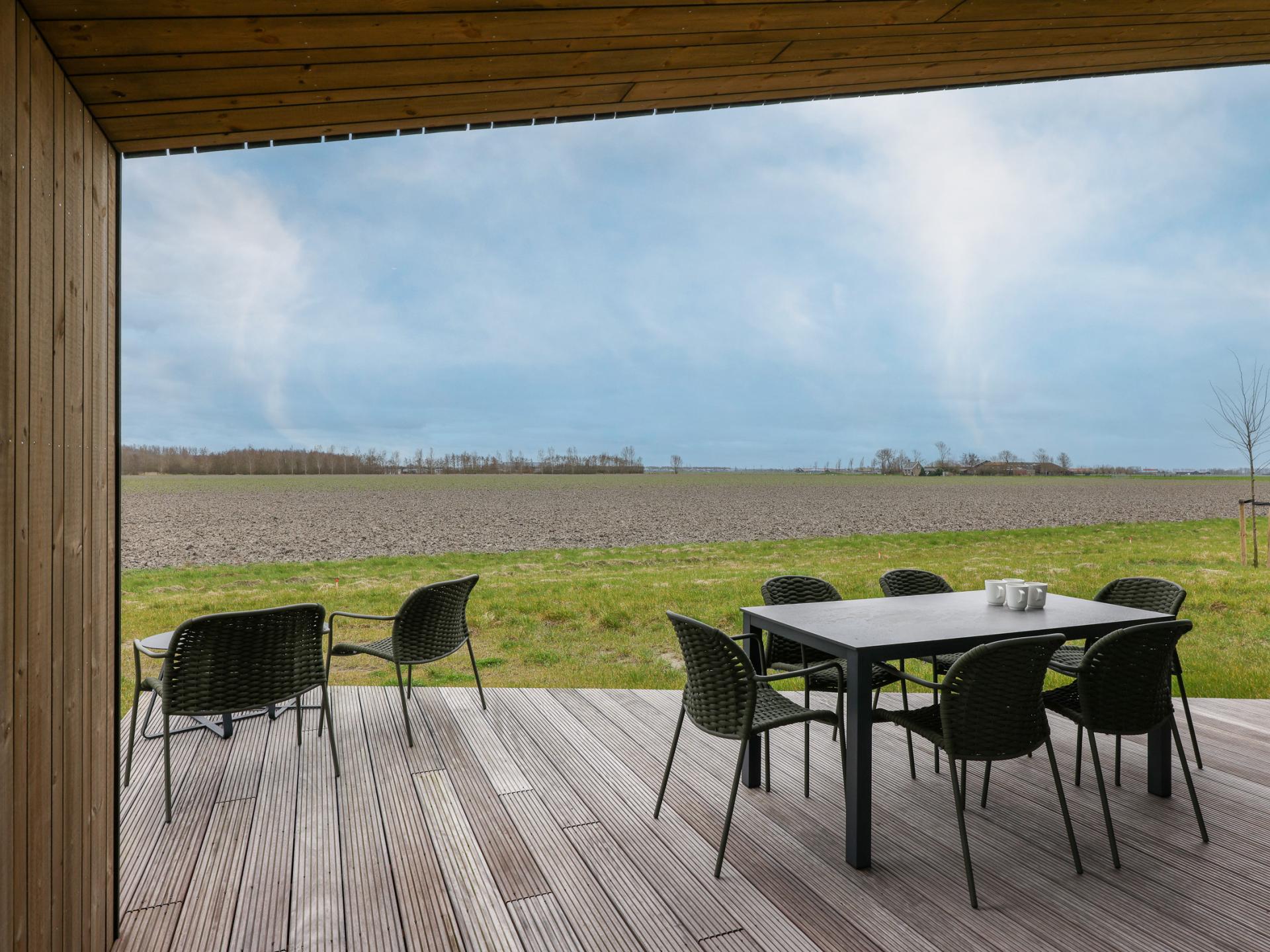 Vrijstaand natuurhuis in Zeeuws polderlandschap met uitzicht over de velden - foto 27