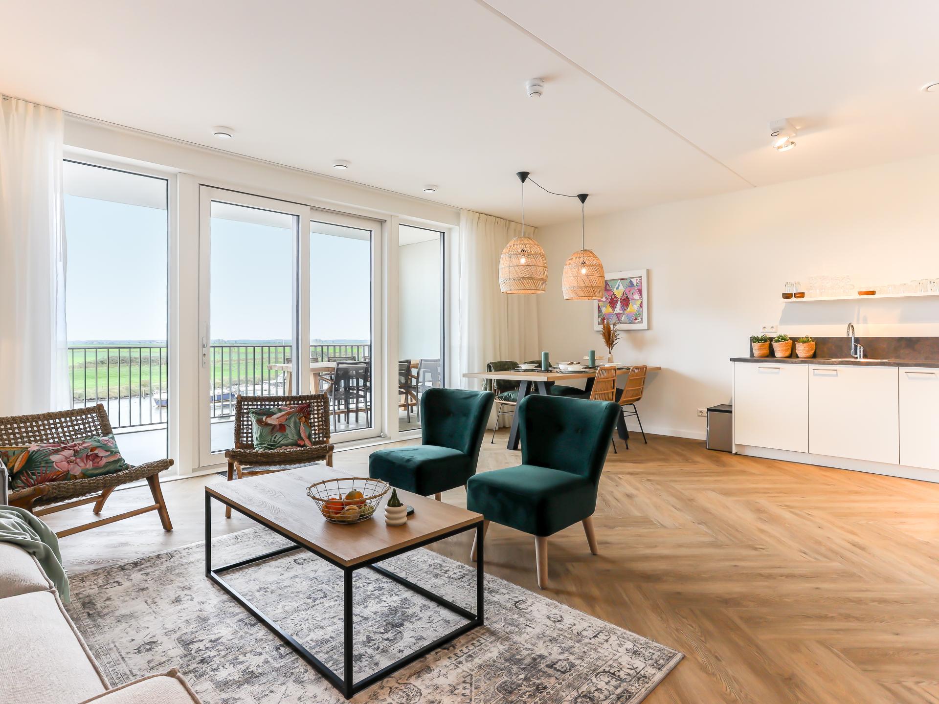 Modern appartement met balkon aan de haven van Kamperland - foto 14