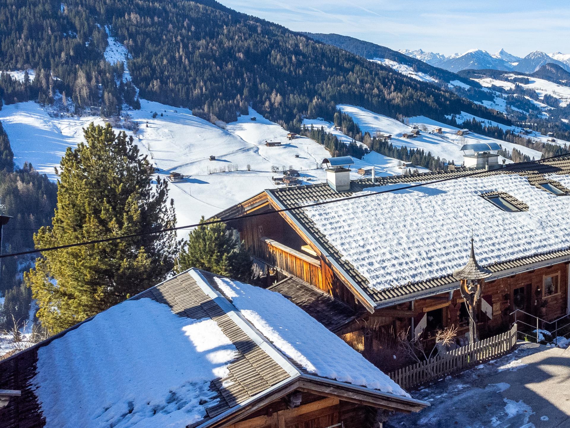 Panoramisch appartement in Alpbach, 350m van de piste & dorp - foto 31