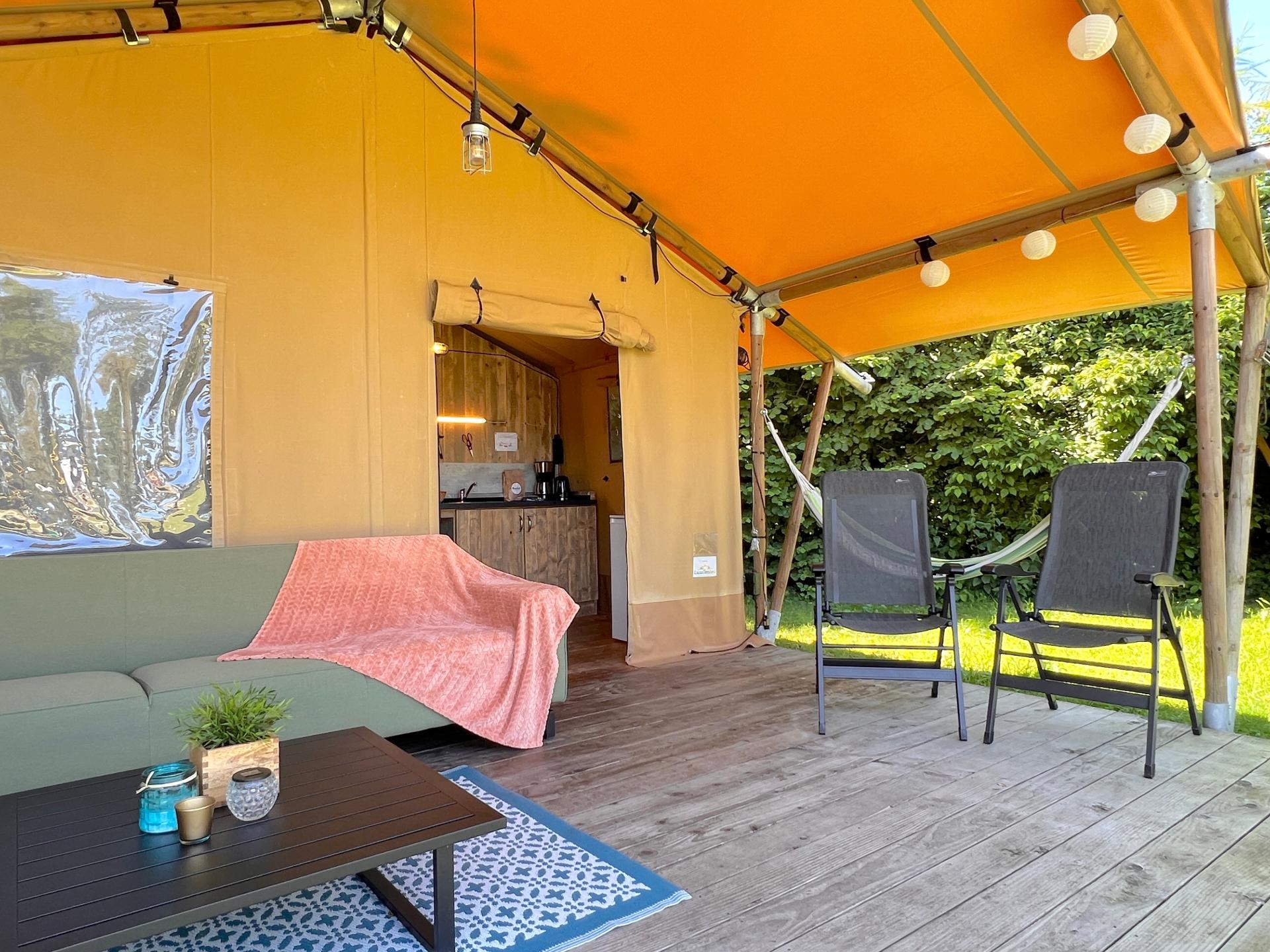 Luxe safaritent op de Veluwe voor 6 personen, nabij bos en centrum - foto 11