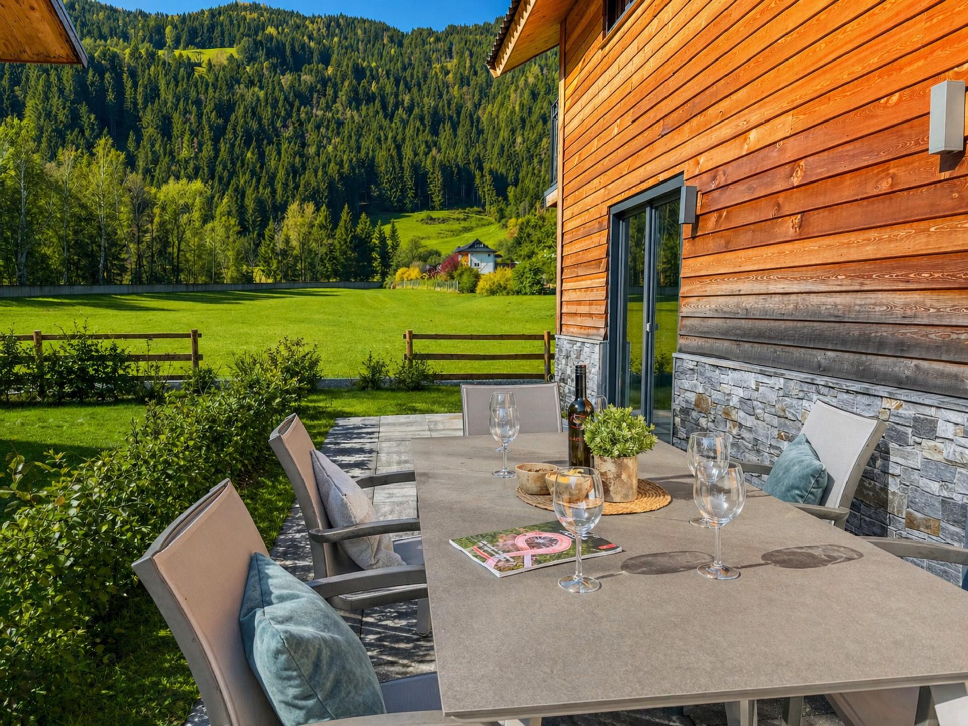 Luxe chalet met privésauna en uitzicht op de Afritzer See - foto 2