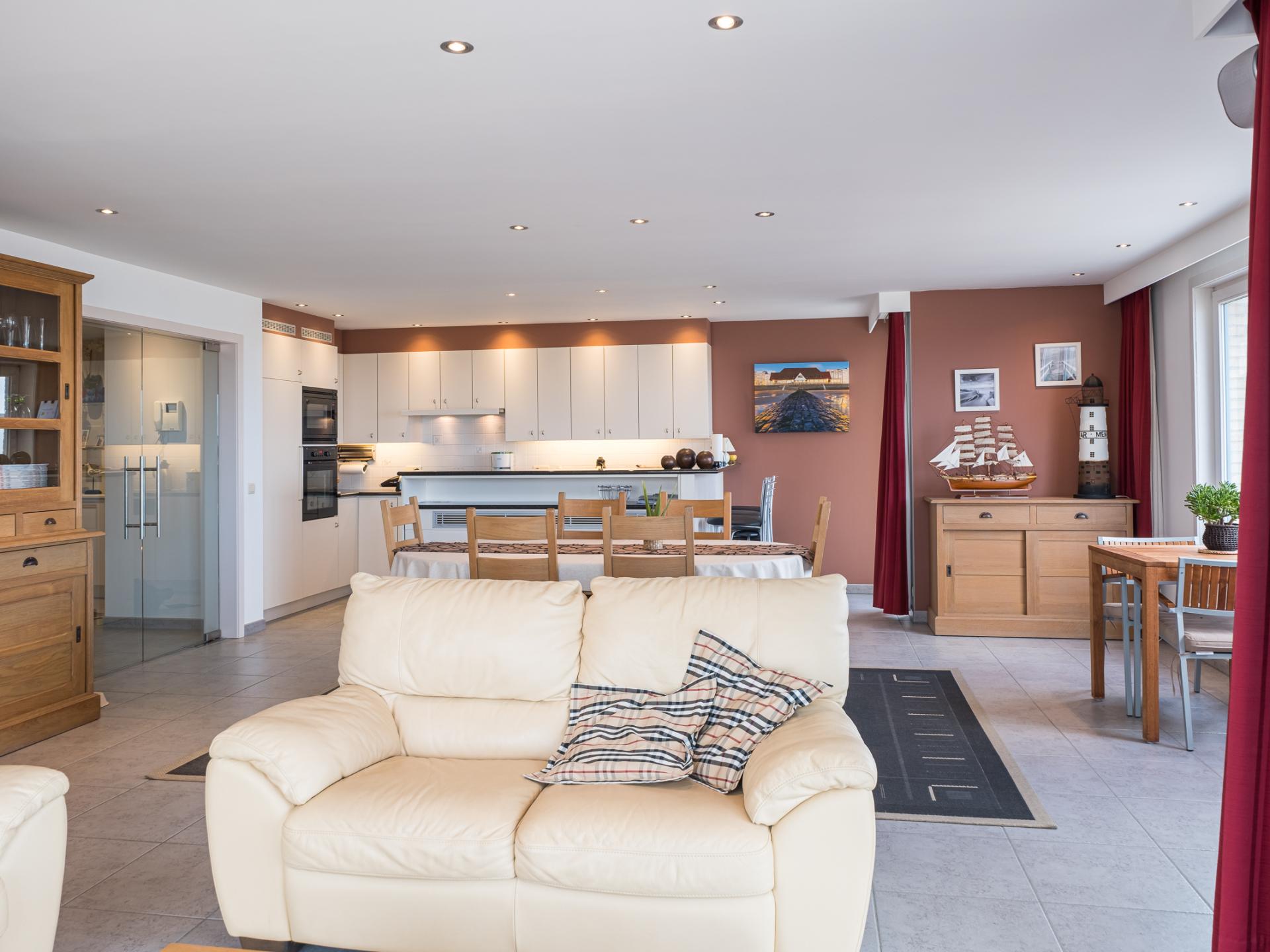 Frontaal zeezicht appartement voor 6 in Middelkerke met garage - foto 6