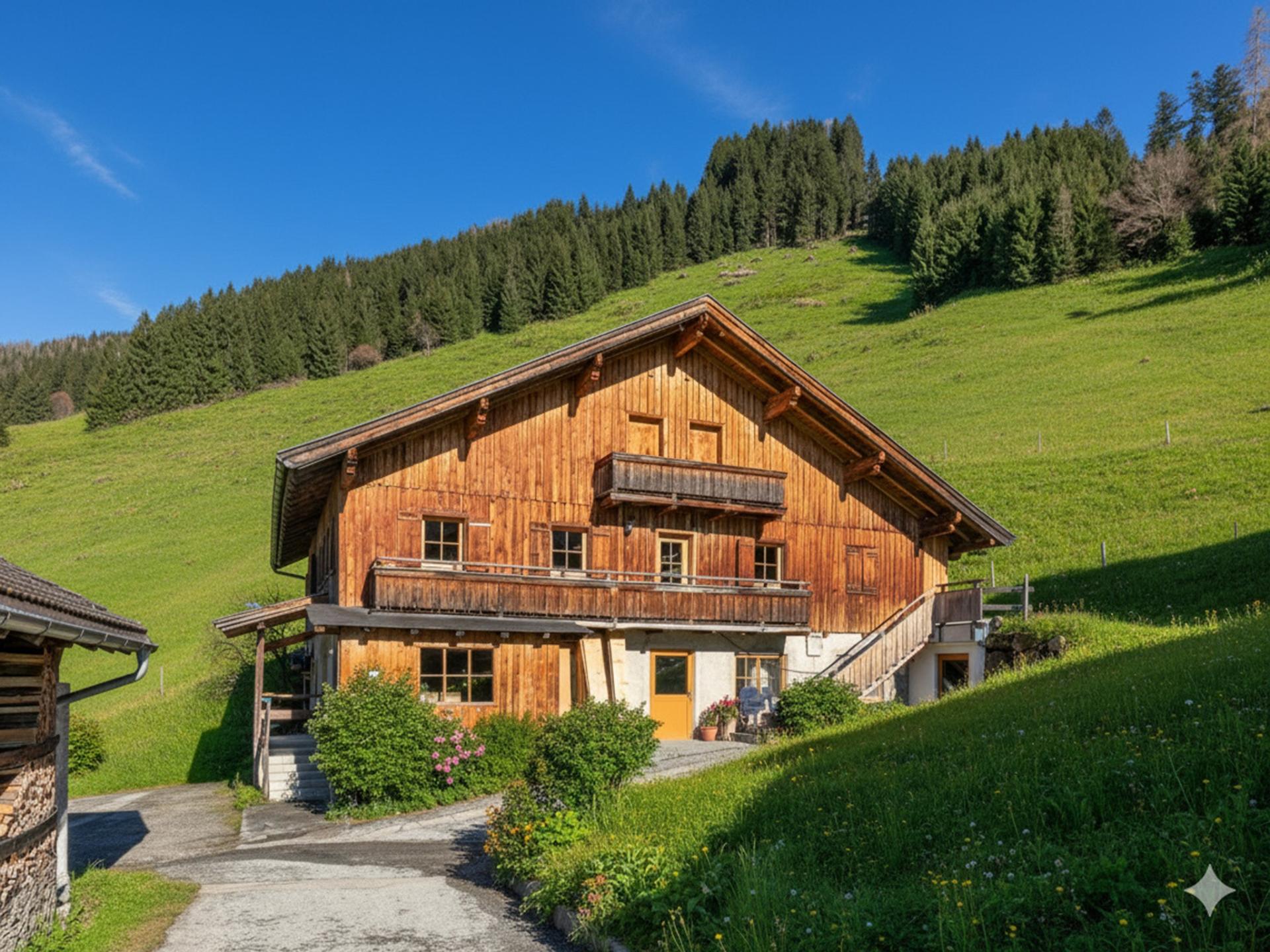 Authentieke houten skihut in Wildschönau voor 10 personen, 2,5 km van de lift - foto 1