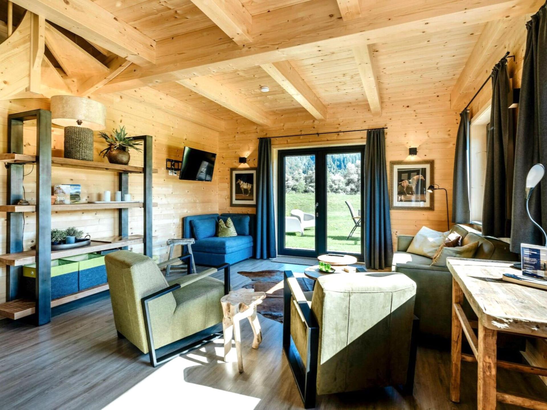 Chalet met Sunshower en panoramisch uitzicht op bergen en de Gail in Rattendorf - foto 2