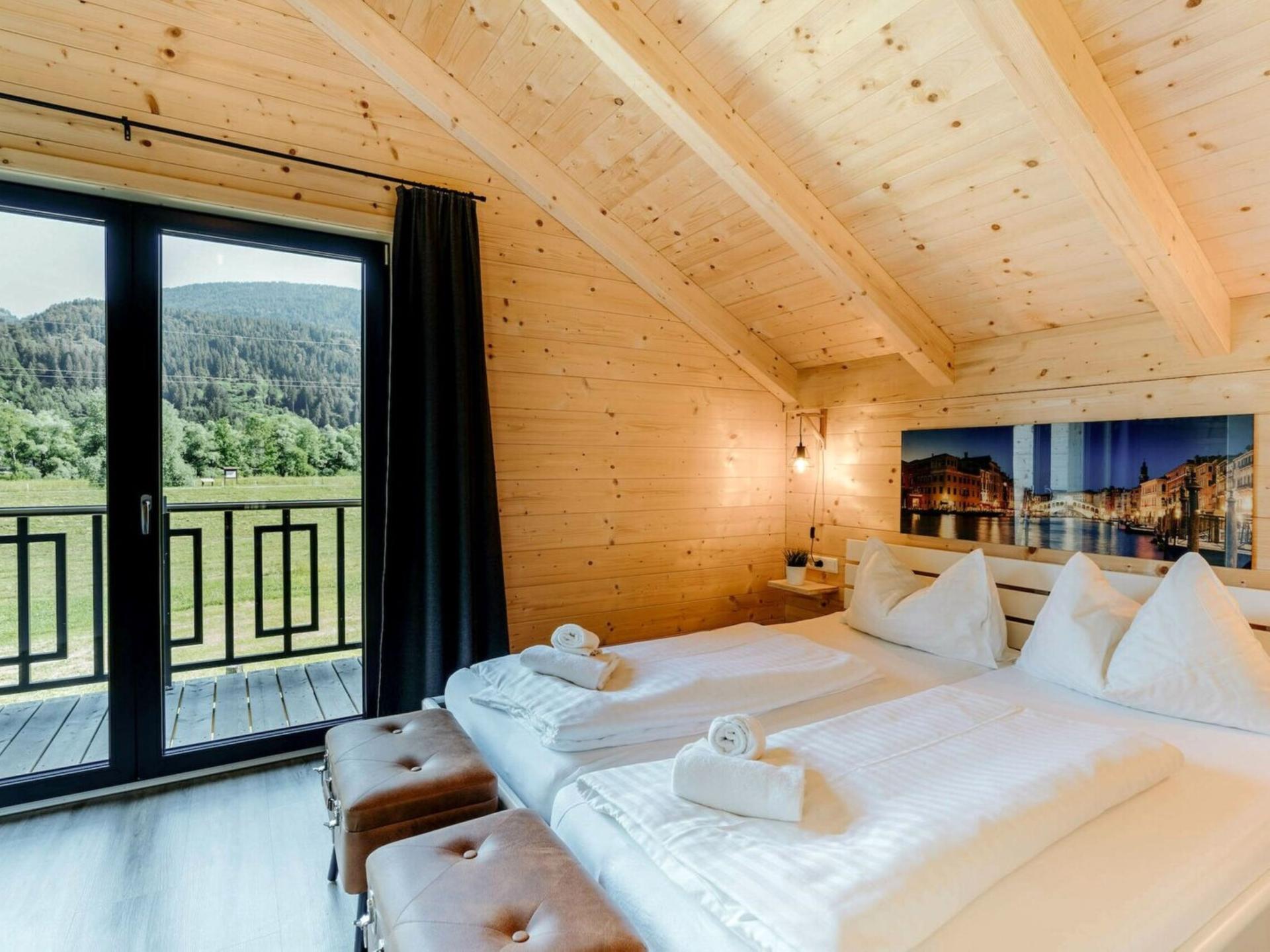 Chalet met Sunshower en panoramisch uitzicht op bergen en de Gail in Rattendorf - foto 4