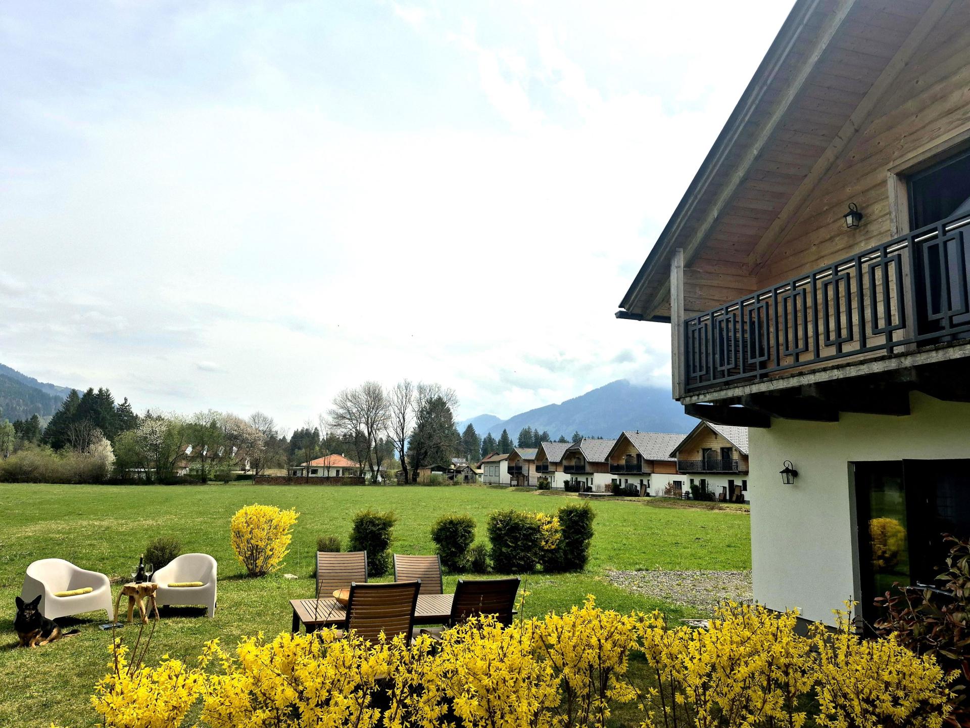 Chalet met Sunshower en panoramisch uitzicht op bergen en de Gail in Rattendorf - foto 31