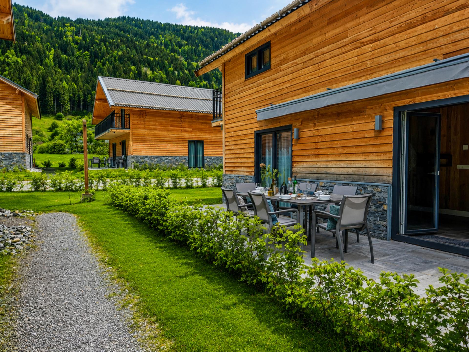 Luxe chalet aan de Afritzer See met panoramisch uitzicht op bergen en meer - foto 12