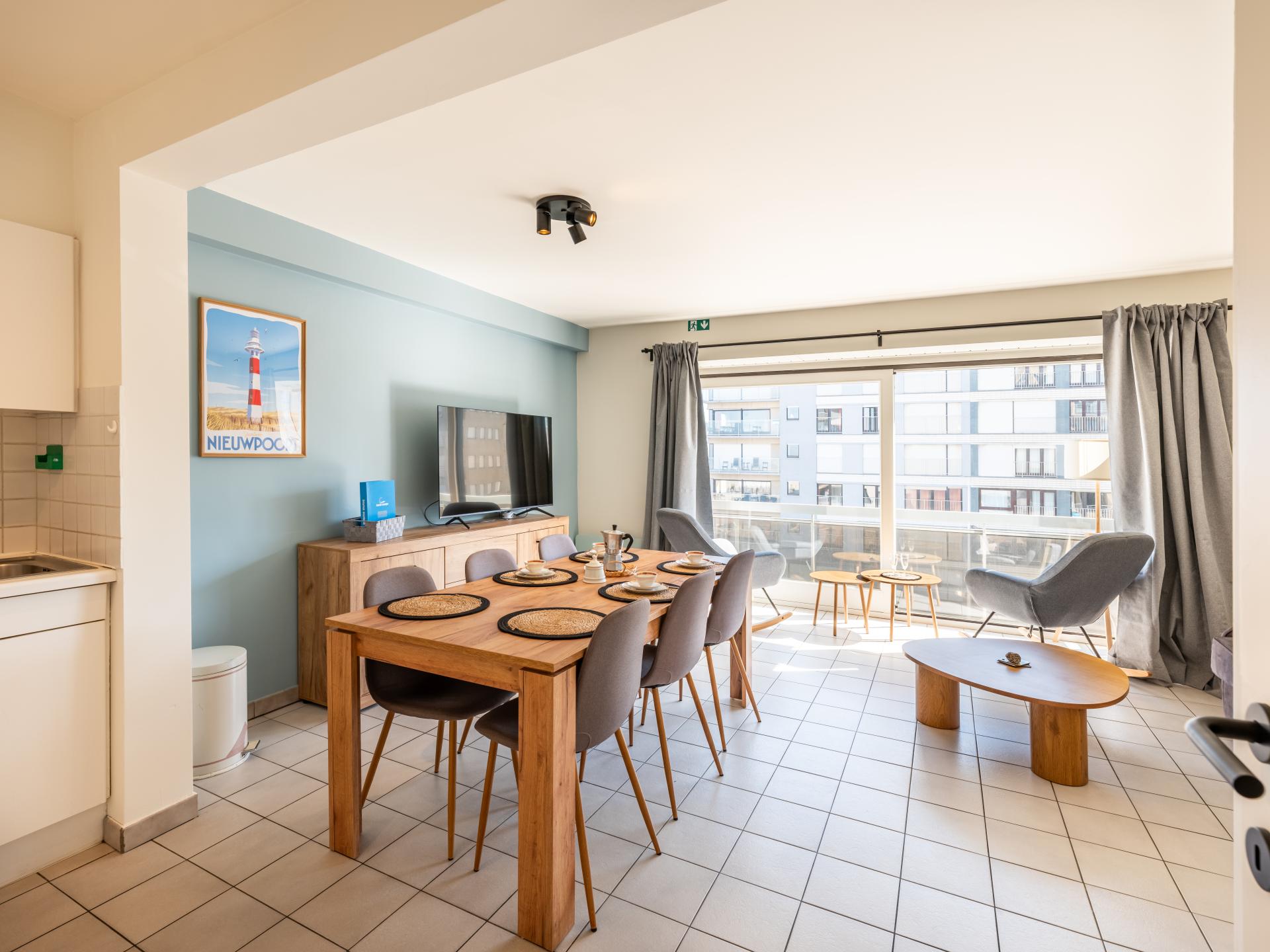 Zonovergoten appartement met zeezicht in het hart van Koksijde - foto 9