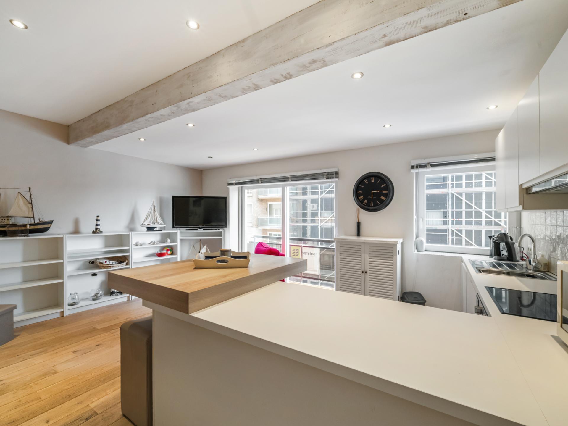Lichte studio in Blankenberge met balkon en zicht op de jachthaven - foto 2