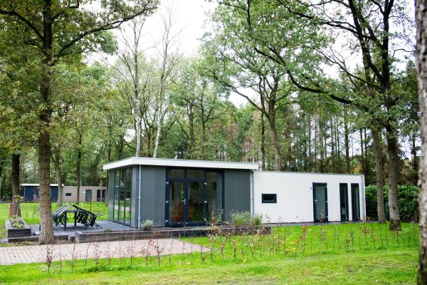 Modern chalet op vakantiepark Drentheland bij het Drents-Friese Wold - thumbnail 1