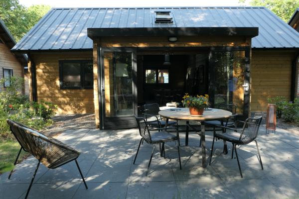 Elegant houten vakantiehuis aan de bosrand in Soesterberg - thumbnail 3