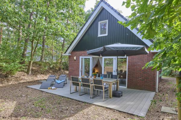 Luxe vakantiehuis De Linde op rustig bospark, 90m van centrum Nunspeet - thumbnail 1