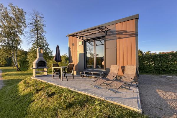 Tiny-Chalet aan het Eixendorfermeer in het Oberpfälzer Woud - thumbnail 1