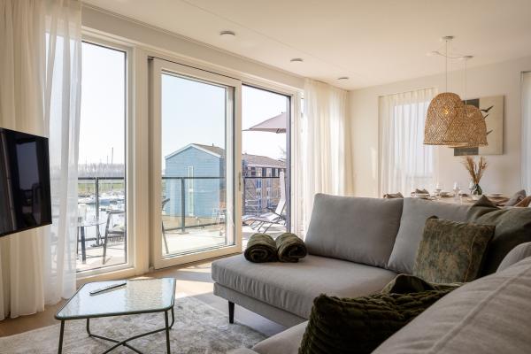 Havenappartement Kortgene met Sunshower en panoramisch uitzicht op het Veerse Meer - thumbnail 3