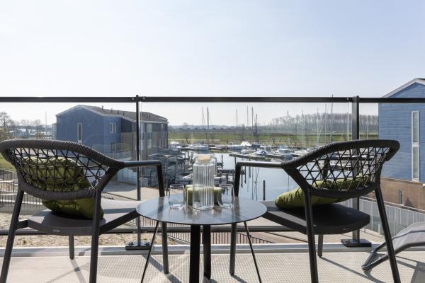 Havenappartement Kortgene met Sunshower en panoramisch uitzicht op het Veerse Meer - thumbnail 1