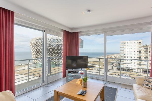 Frontaal zeezicht appartement voor 6 in Middelkerke met garage - thumbnail 3