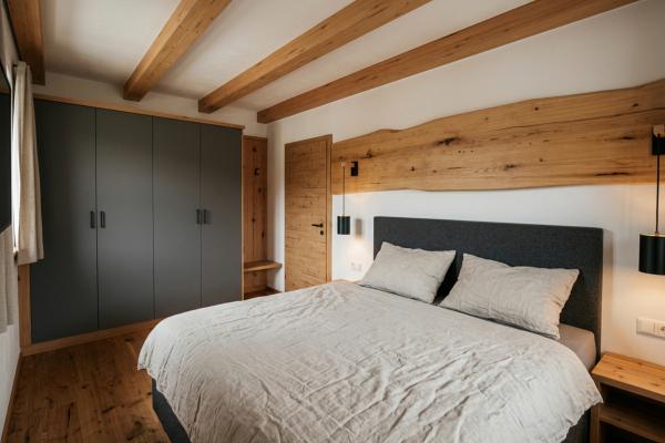 Modern appartement op idyllische boerderij in natuurgebied Schwemm bij Walchsee - thumbnail 2