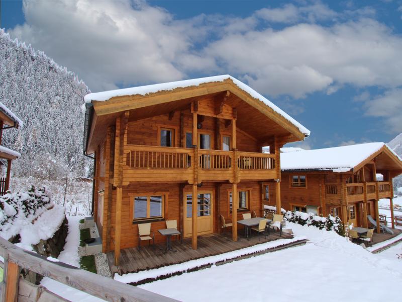 Knus hout chalet met privé wellness en terras