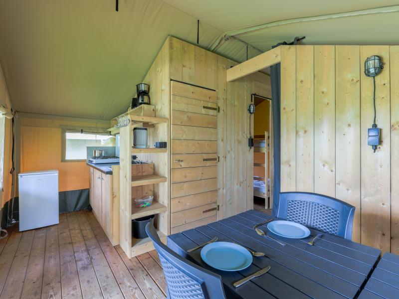 Glamping on a site with many facilities and pool