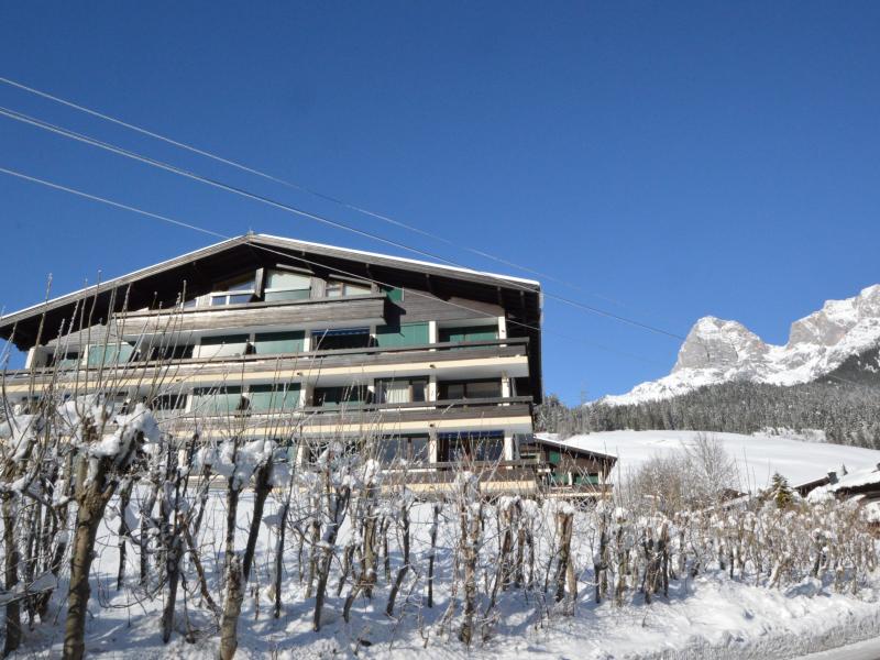 Tegenover de skipiste met prachtig uitzicht