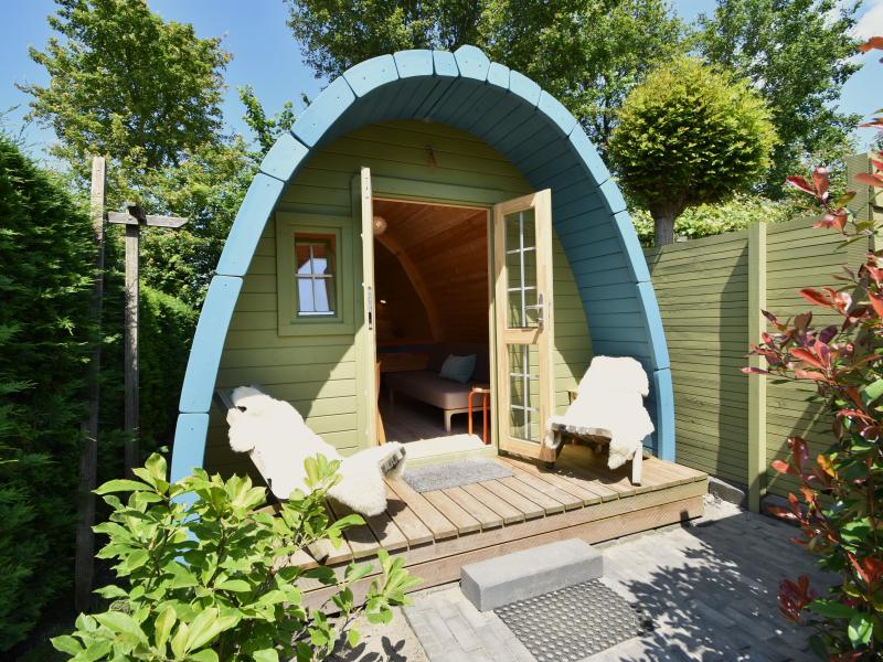 Sfeervol houten Tiny House nabij het strand