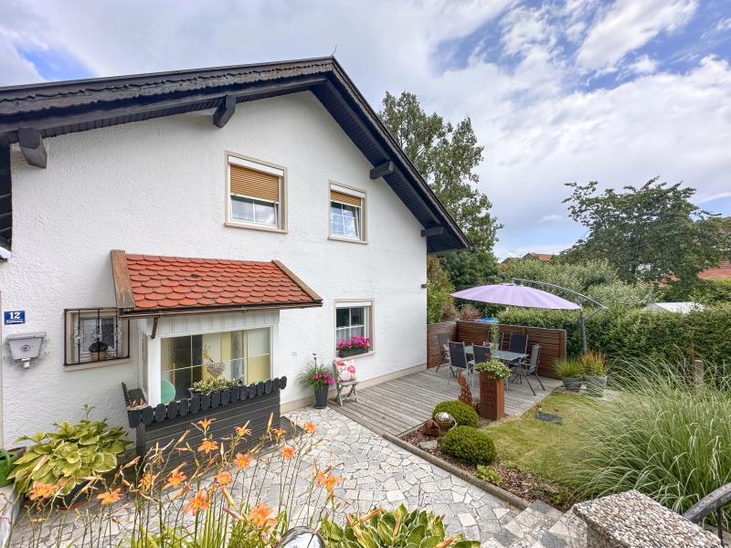 Vakantiehuis met terras in het Beierse Woud
