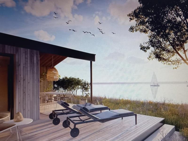 Luxe retreat met sauna en uitzicht op het water