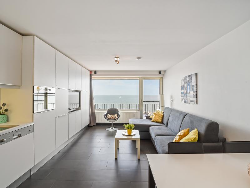 Ruime studio met zeezicht