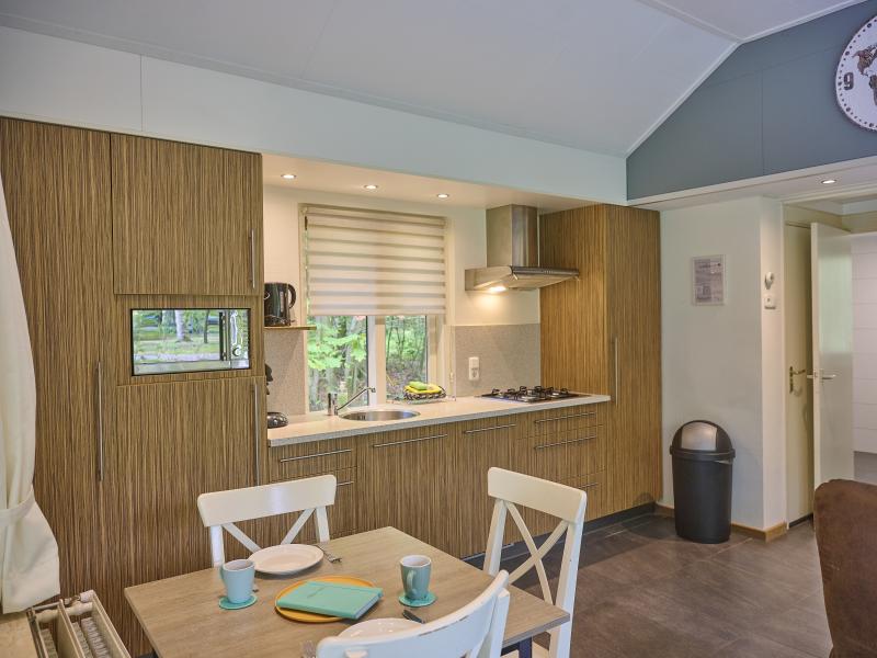 Prachtige bungalow met overkapping in de natuur