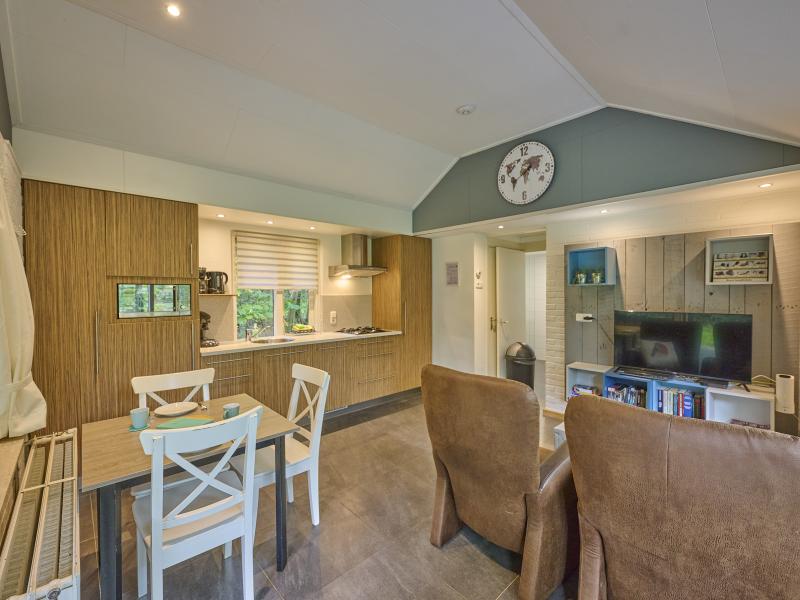 Prachtige bungalow met overkapping in de natuur