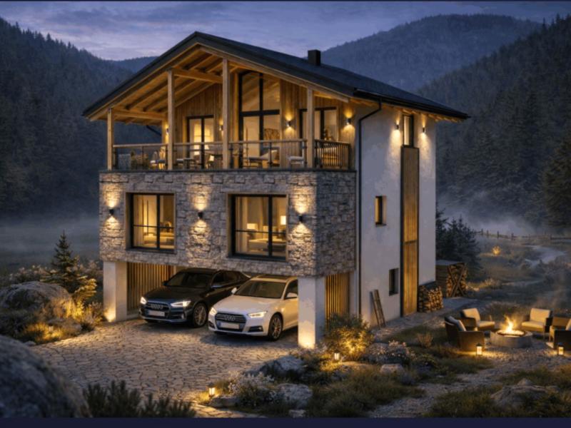 Prachtig zeer ruim chalet met sauna en hottub